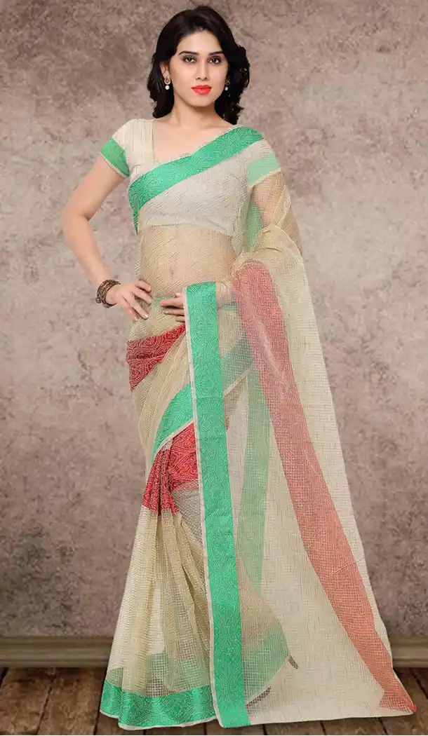 Banarasi Silk Casual Wear Saree in Beige Color | FH513378192