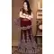 A Line Lehenga Wedding Lehenga Choli in Maroon Color Velvet | FH515678428