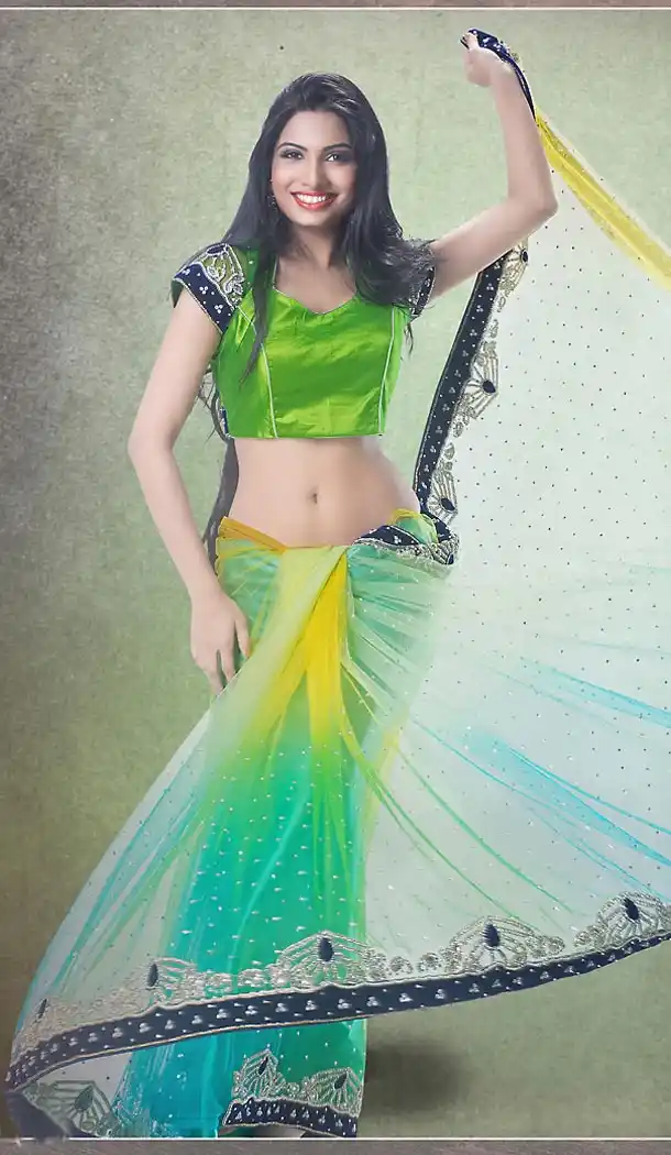 Designer Style Bridel Wedding Saree in Net Greenish Blue Color | FH515878445