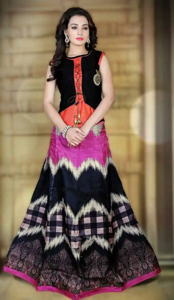 Satin Fabric Party Wear Readymade Lehenga Choli in Deep Pink Color | FH520378989