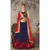 Pure Silk Navy Blue Color Sangeet Mehendi Wear Lehenga Choli | FH521879139