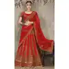 Pure Silk Red Color Sangeet Mehndi Wear Lehenga Choli | FH521879141