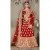 Pure Silk Red Color Sangeet Mehndi Wear Lehenga Choli | FH521879143