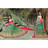 Emerald Color Net Embroidered Traditional Wear Lehenga Choli | FH523879328