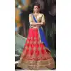 Deep Pink Color Net Embroidered Traditional Wear Lehenga Choli | FH523879329