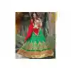 Chrome Green Color Net Embroidered Traditional Wear Lehenga Choli | FH523879337