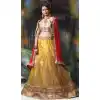 Butter Scotch Color Net Embroidered Traditional Wear Lehenga Choli | FH523879339