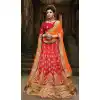 Crimson Color Silk A Line Style Traditional Lehenga Choli | FH524079354