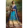 Sky Blue Color Net Circular Style Crystals Stones Traditional Lehenga Choli FH524279374