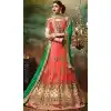 Orange Color Net Circular Style Crystals Stones Traditional Lehenga Choli FH524279377