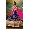 Deep Blue Color Net Circular Style Crystals Stones Traditional Lehenga Choli FH524279379