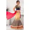 Beige Color Silk Mermaid Cut Style Designer Girls Lehenga Choli | FH526880243