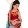 Crimson Color Silk Mermaid Cut Style Designer Girls Lehenga Choli | FH526880244