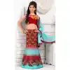 Crimson Color Silk Mermaid Cut Style Designer Girls Lehenga Choli | FH526880244