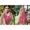 Deep Pink Color Net Circular Style Bridal Designer Lehenga Choli | FH529079975
