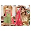 Parrot Green Color Net Circular Style Bridal Designer Lehenga Choli | FH529079981