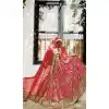 Deep Pink Color Net Circular Style Bridal Designer Lehenga Choli | FH529079982