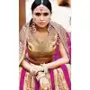 Deep Pink Color Net Circular Style Bridal Designer Lehenga Choli | FH529079984