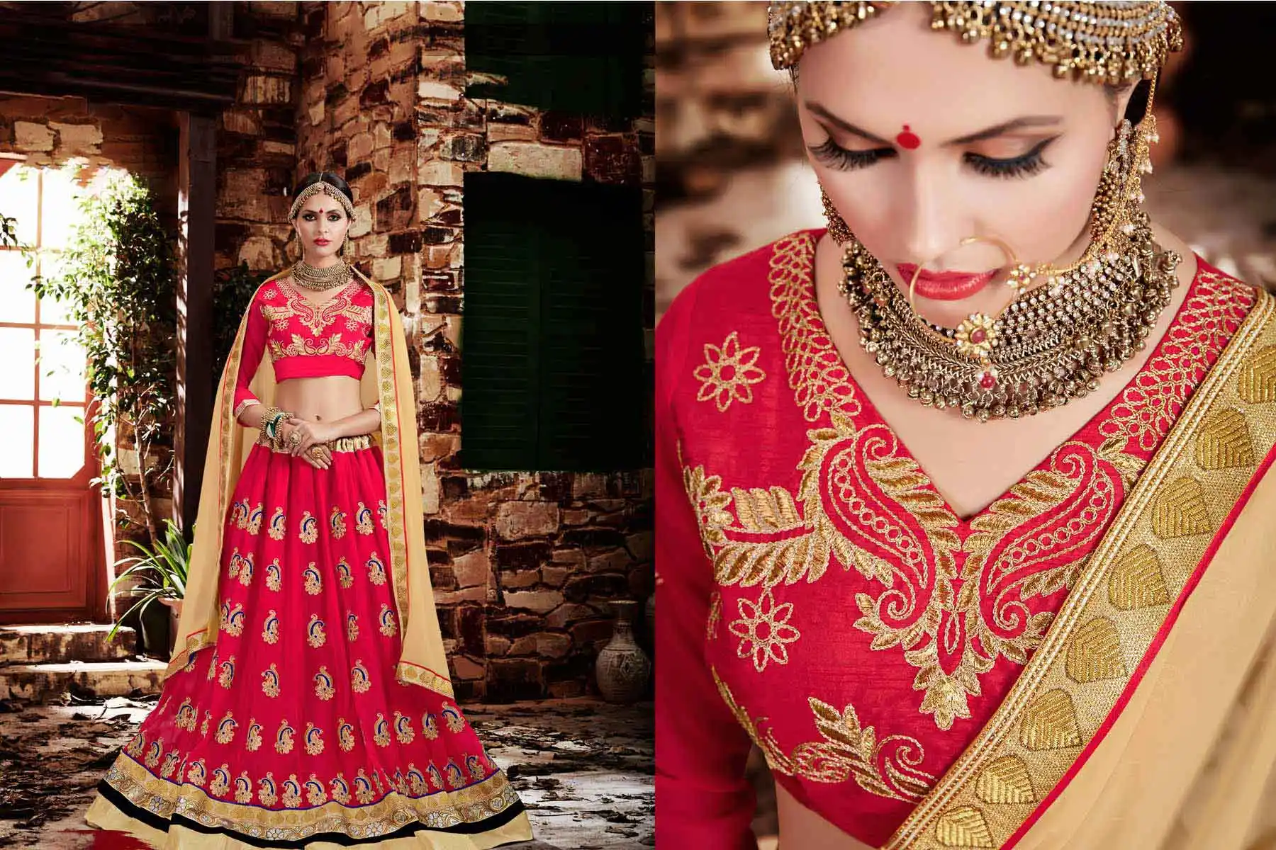 Deep Pink Color Georgette Circular Style Occasional Wear Lehenga Choli | FH529780047