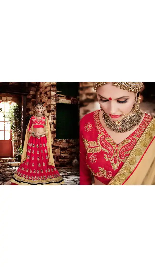 Deep Pink Color Georgette Circular Style Occasional Wear Lehenga Choli | FH529780047