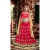 Deep Pink Color Georgette Circular Style Occasional Wear Lehenga Choli | FH529780047