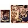 Navy Blue Color Georgette Circular Style Occasional Wear Lehenga Choli | FH529780050