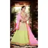 Mint Green Color Georgette Circular Style Occasional Wear Lehenga Choli | FH529780051