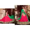 Deep Pink Color Georgette Circular Style Occasional Wear Lehenga Choli | FH529780053