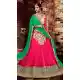 Deep Pink Color Georgette Circular Style Occasional Wear Lehenga Choli | FH529780053