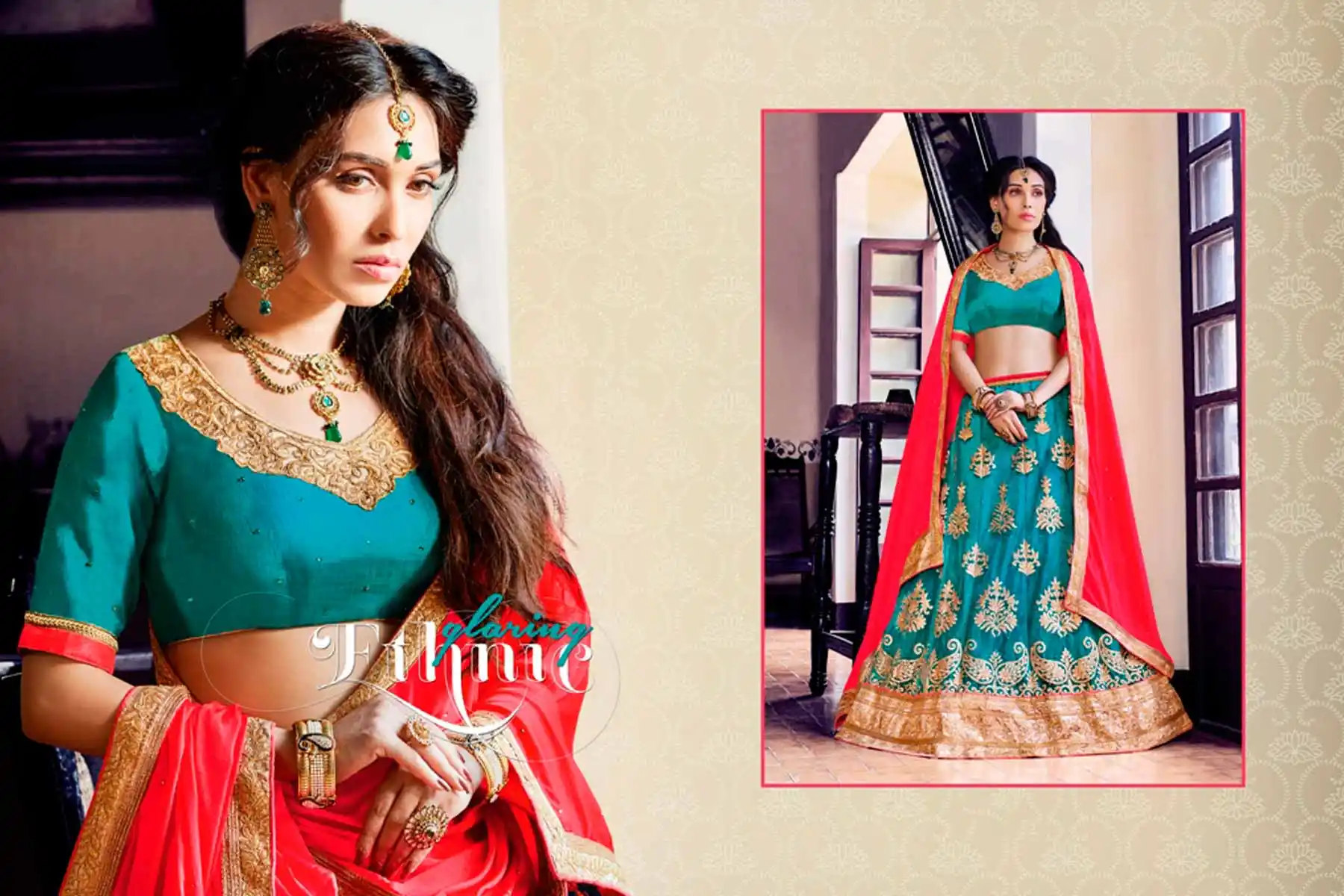 Embroidery Traditional Wear Lehenga Choli in Net and Aqua Blue Color | FH531780366