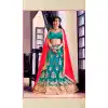 Embroidery Traditional Wear Lehenga Choli in Net and Aqua Blue Color | FH531780366