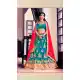 Embroidery Traditional Wear Lehenga Choli in Net and Aqua Blue Color | FH531780366