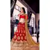 Embroidery Traditional Wear Lehenga Choli in Net and Red Color | FH531780367