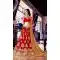 Embroidery Traditional Wear Lehenga Choli in Net and Red Color | FH531780367