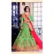 Embroidery Traditional Wear Lehenga Choli in Net and Parrot Green Color | FH531780368