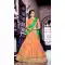 Embroidery Traditional Wear Lehenga Choli in Net and Orange Color | FH531780369