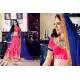 Embroidery Traditional Wear Lehenga Choli in Net and Deep Pink Color | FH531780370