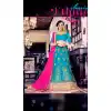 Embroidery Traditional Wear Lehenga Choli in Net and Aqua Blue Color | FH531780374