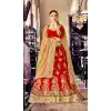 Embroidery Traditional Wear Lehenga Choli in Net and Red Color | FH531780375