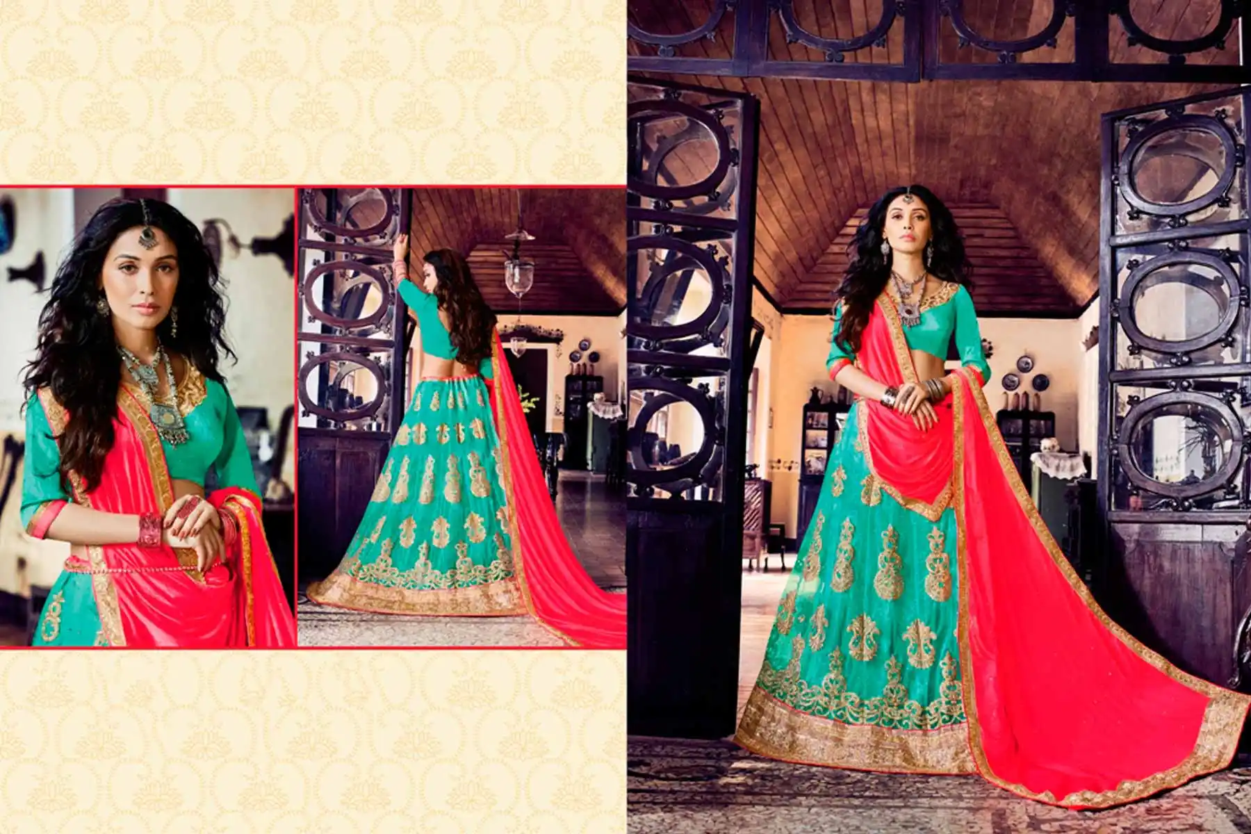 Embroidery Traditional Wear Lehenga Choli in Net and Turquoise Color | FH531780376