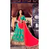 Embroidery Traditional Wear Lehenga Choli in Net and Turquoise Color | FH531780376
