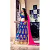 Embroidery Traditional Wear Lehenga Choli in Net and Blue Color | FH531780377