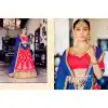 A Line Style Parrot Pink Color Net Traditional Wear Lehenga Choli | FH531880380
