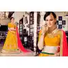 A Line Style Butter Scotch Color Net Traditional Wear Lehenga Choli | FH531880381