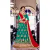 A Line Style Turquoise Color Net Traditional Wear Lehenga Choli | FH531880382