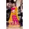 A Line Style Deep Pink Color Net Traditional Wear Lehenga Choli | FH531880384