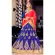 A Line Style Blue Color Net Traditional Wear Lehenga Choli | FH531880385