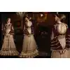 Beige Color Net,Velvet Long Pakistani Style Designer Salwar Kameez | FH534980808