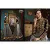 Black Color Net,Velvet Long Pakistani Style Designer Churidar Kameez | FH534980812