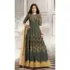 Grey Color Silk Anarkali Style Party Wear Churidar Suit | FH536280830